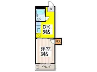 山本コーポ【3階】の間取り