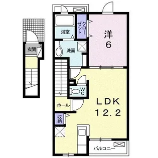 カームパインツリー21 A【2階】の間取り