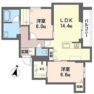 ジャカランダ【2階】の間取り