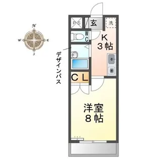 グリーンコートTamaru【2階】の間取り