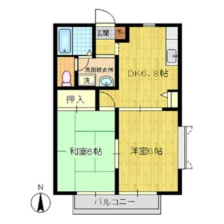 シャーメゾン島崎【1階】の間取り
