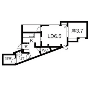 K’s styleJR二日市西【1階】の間取り