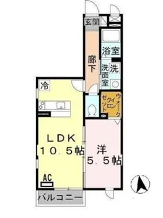 ブランミュール【1階】の間取り