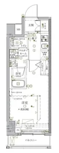クレイシア秋葉原ラグゼスウィート【10階】の間取り