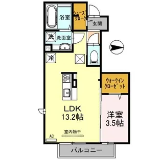 サンド・エルヴィータ A棟【1階】の間取り
