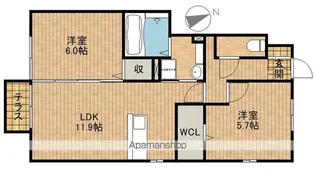 プランタン【1階】の間取り