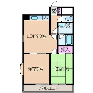 祖父江マンション武蔵小杉【3階】の間取り