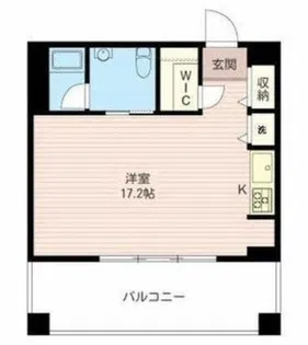 レジデンスシャルマン月島【8階】の間取り