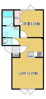 ドリームハイツB【1階】の間取り
