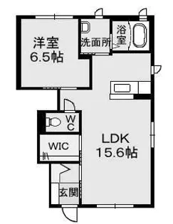 フォルテコート久万ノ台 A・B棟【1階】の間取り