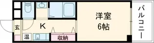 北之庄西町ビル【6階】の間取り