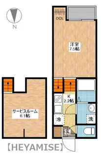 CASA.VIK(カーサ ロクケイ)【2階】の間取り