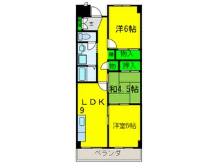 ベルメゾンクシタニ【2階】の間取り