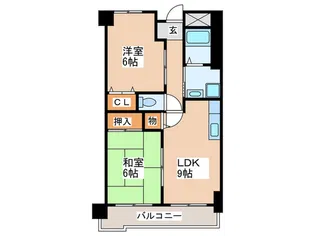パ-クサイド林寺【5階】の間取り