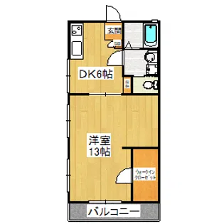 コーポ寿【1階】の間取り