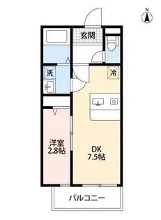 ベストステージ谷塚南【2階】の間取り