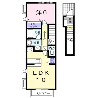 サンパティーク【2階】の間取り