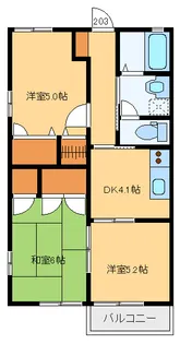 グランシャリオC【1階】の間取り
