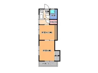 吉田荘【1階】の間取り
