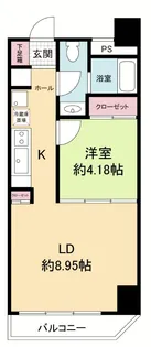 willDo谷町【8階】の間取り