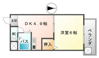 ファン ファクトリー千里山【4階】の間取り