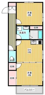 ベルソーレ等々力【1階】の間取り