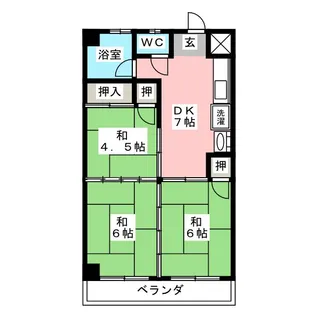 伊藤コーポ【3階】の間取り