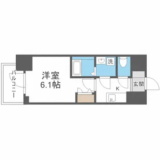 エスリードレジデンス大阪本町【1階】の間取り