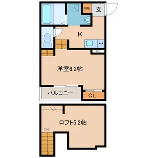 ランコントルV【2階】の間取り
