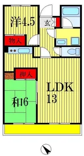 第2大越ビル【6階】の間取り