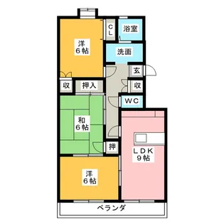 ル・クラッシック【2階】の間取り