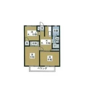 フラワーハイツ【2階】の間取り