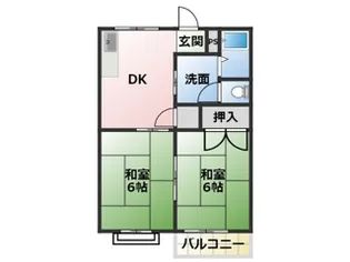 東新ハイツ【4階】の間取り