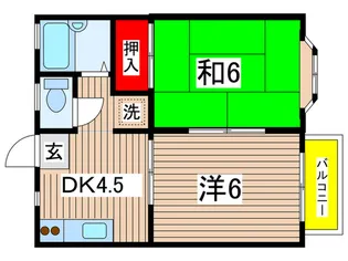 ライトタウン国立【2階】の間取り