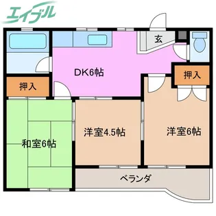 メゾン吉川【1階】の間取り
