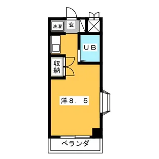 グリーンヒルズ【4階】の間取り
