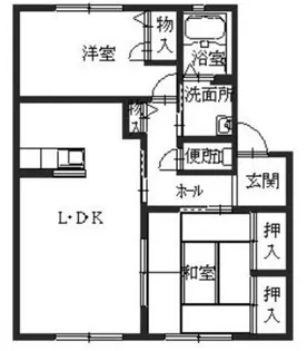 サンハイツ加古川II【1階】の間取り