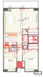 コンフォート津田沼壱番館【5階】の間取り
