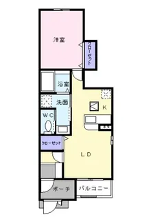 サンメゾンM・A【1階】の間取り
