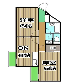 グランドール浅原【1階】の間取り