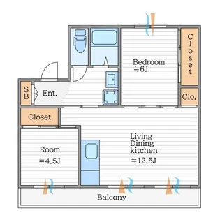新潟県長岡市与板町江西4【マンション】の間取り