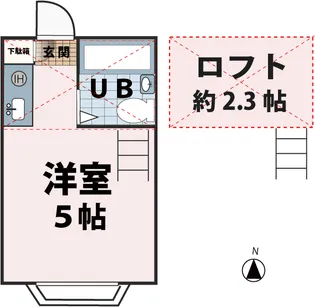 グリーンハイム鶴ヶ島【1階】の間取り