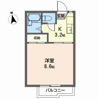 パークアベニュー【2階】の間取り