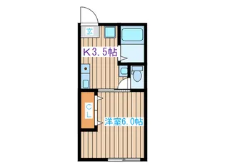 サンハイツ【2階】の間取り