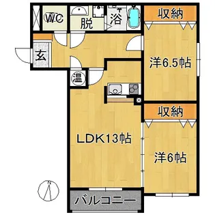 メゾン アレセイア【3階】の間取り
