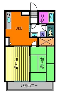 福島県郡山市富田町字西原【アパート】の間取り