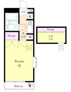 第2エスポワールASAHI【1階】の間取り