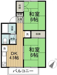 ビューパレーシャル【2階】の間取り