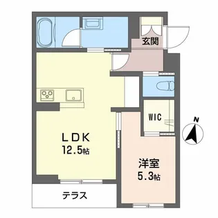 エスポワール柏木【1階】の間取り