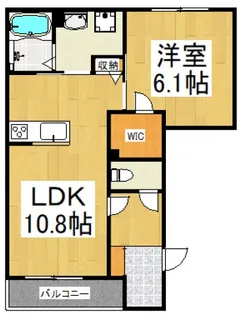 ラ・ヴィラーチェ デュオ【1階】の間取り
